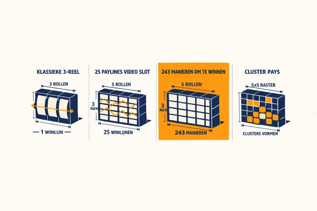 Online slots mechanieken van klassiek tot Megaways