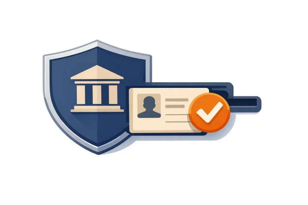 iDIN casino bank identificatie verificatie illustratie
