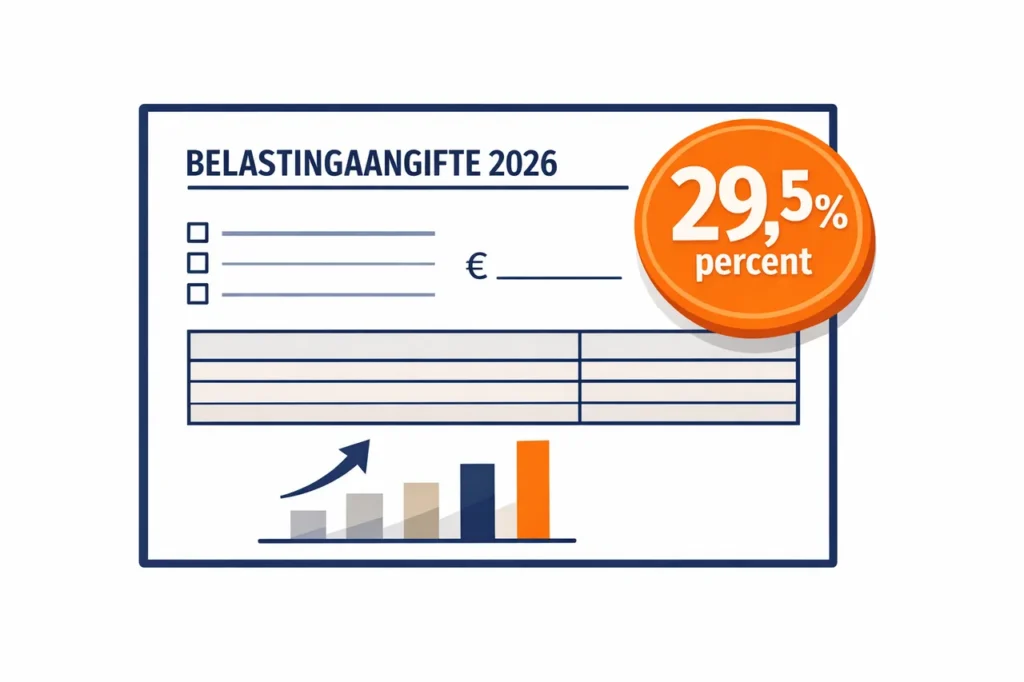 Kansspelbelasting Nederland 2026 tarief illustratie